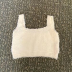 white crop top